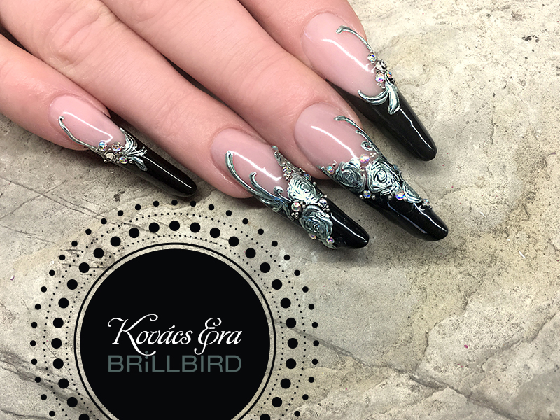 real silver mukorom nailart gellakk brillbird